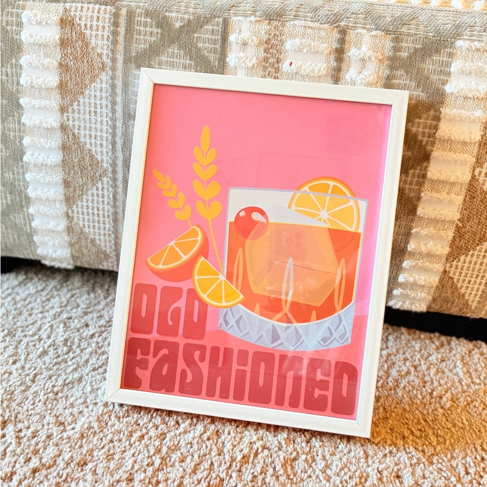 Old Fashioned Cocktail Art Print